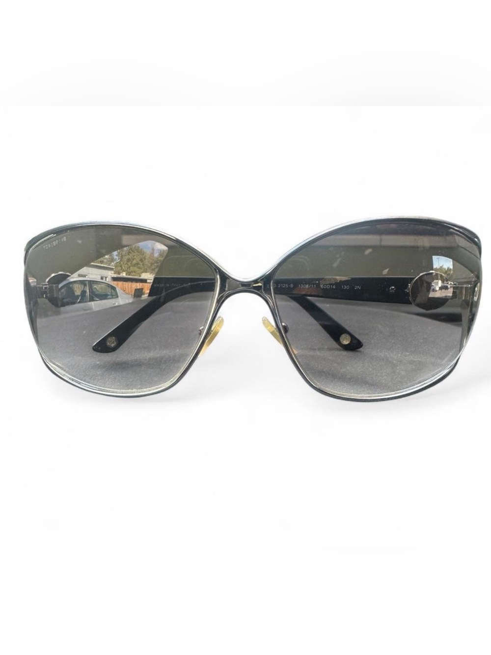 Versace MOD 2125-B 1308/11 Medusa Oversized Jackie O Sunglasses Made Italy
